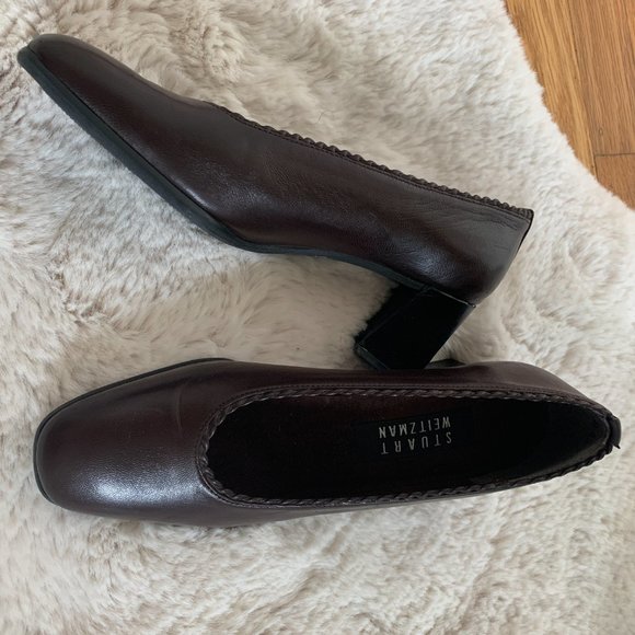 Stuart Weizman brown leather pumps 5.5 35.5 - Picture 3 of 10